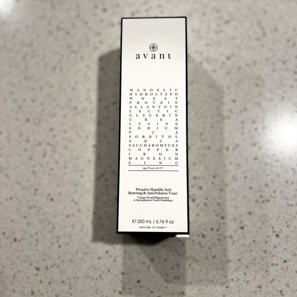 AVANT SKINCARE PROACTIVE MANDELIC ACID RESTORING AND ANTI-POLLUTION TONER 200ML - Picture 2 of 2